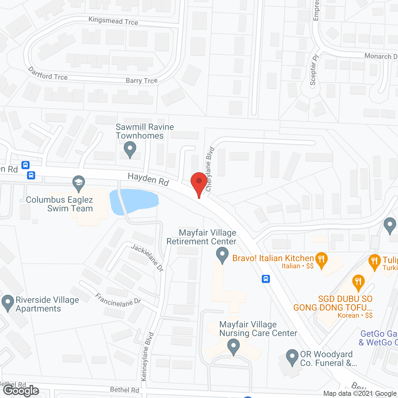 Mayfair Village Dublin Assisted Living in google map