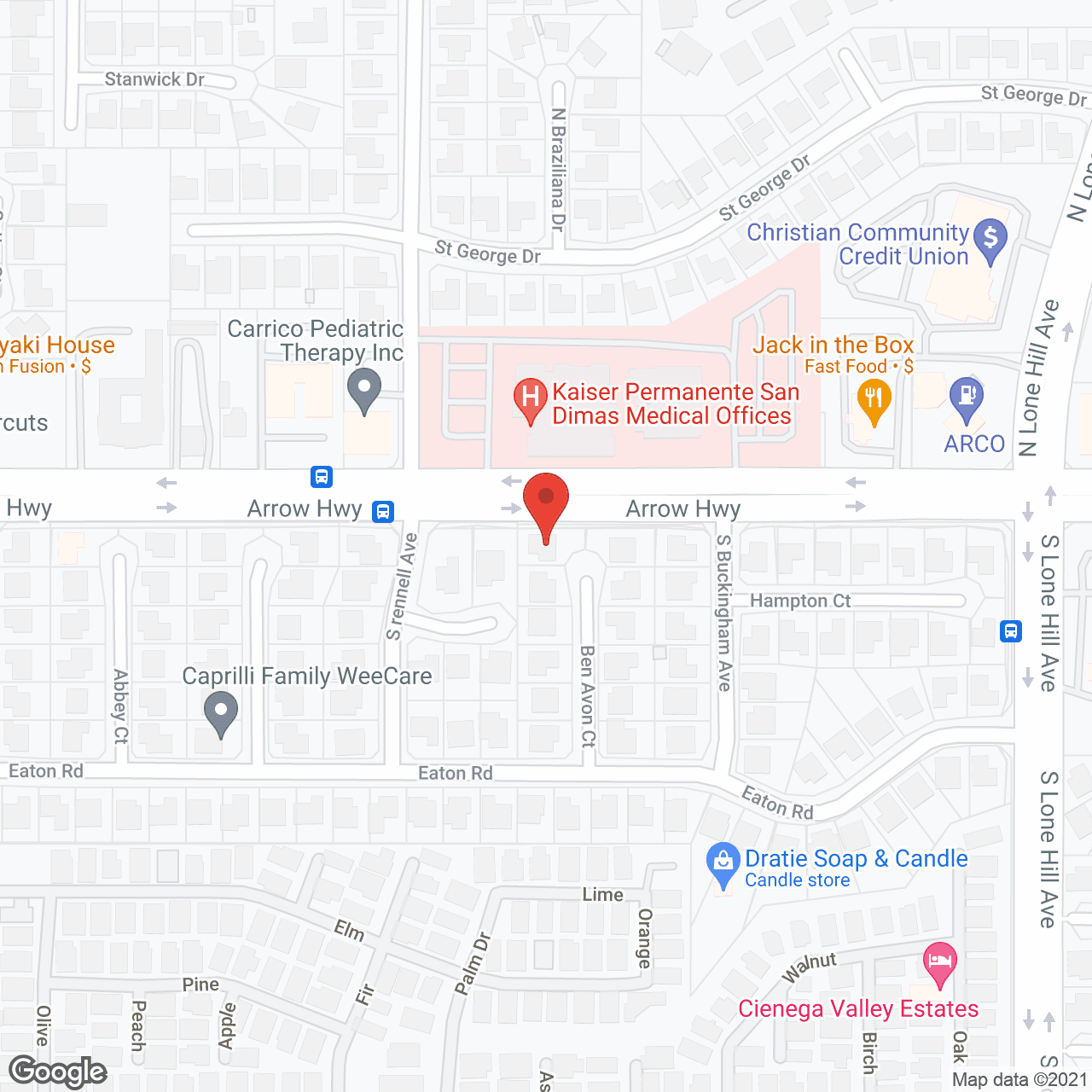 St. Judes Eldercare in google map