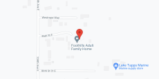 The Foothills in google map