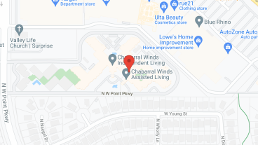 Chaparral Winds Retirement Community in google map