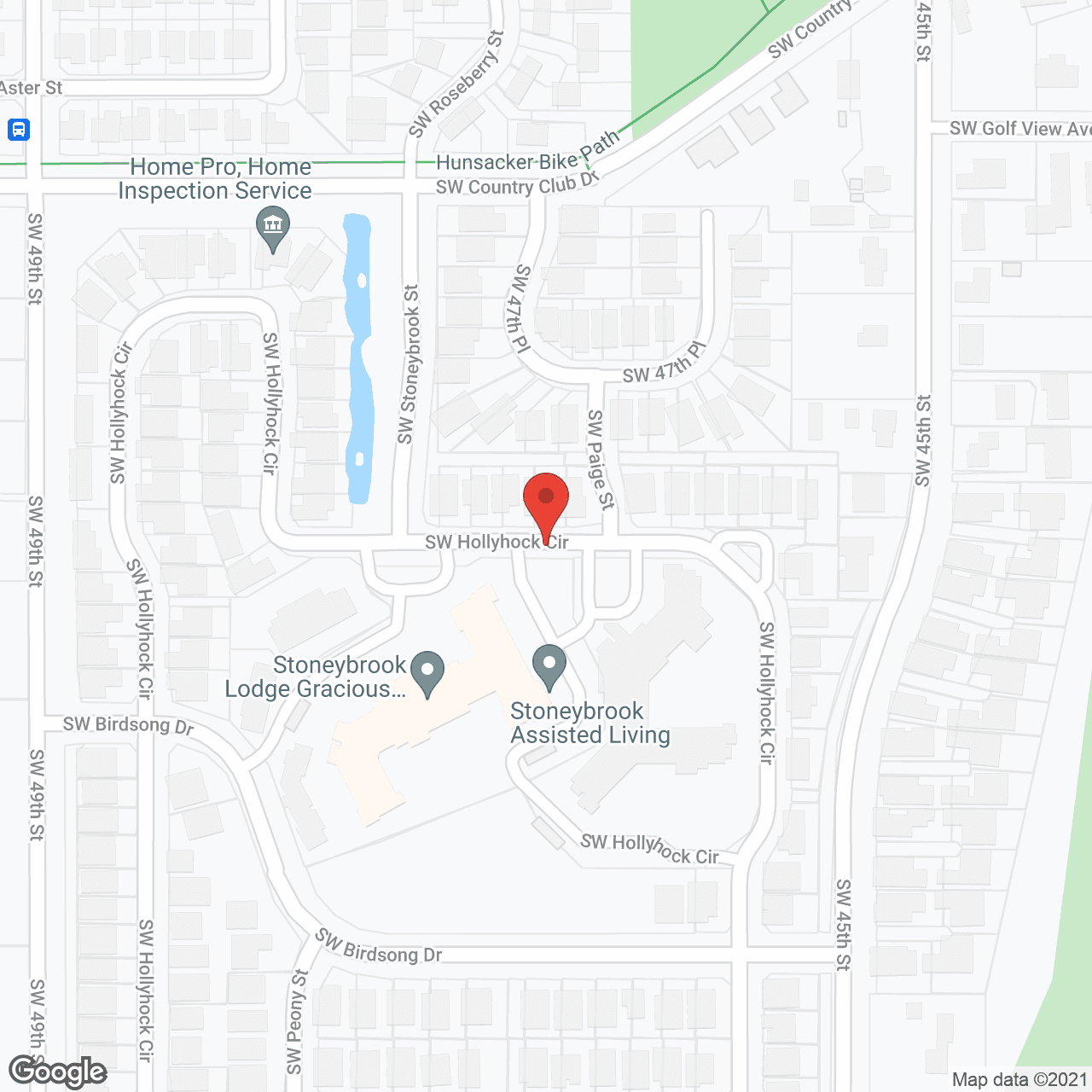 Stoneybrook Senior Living in google map