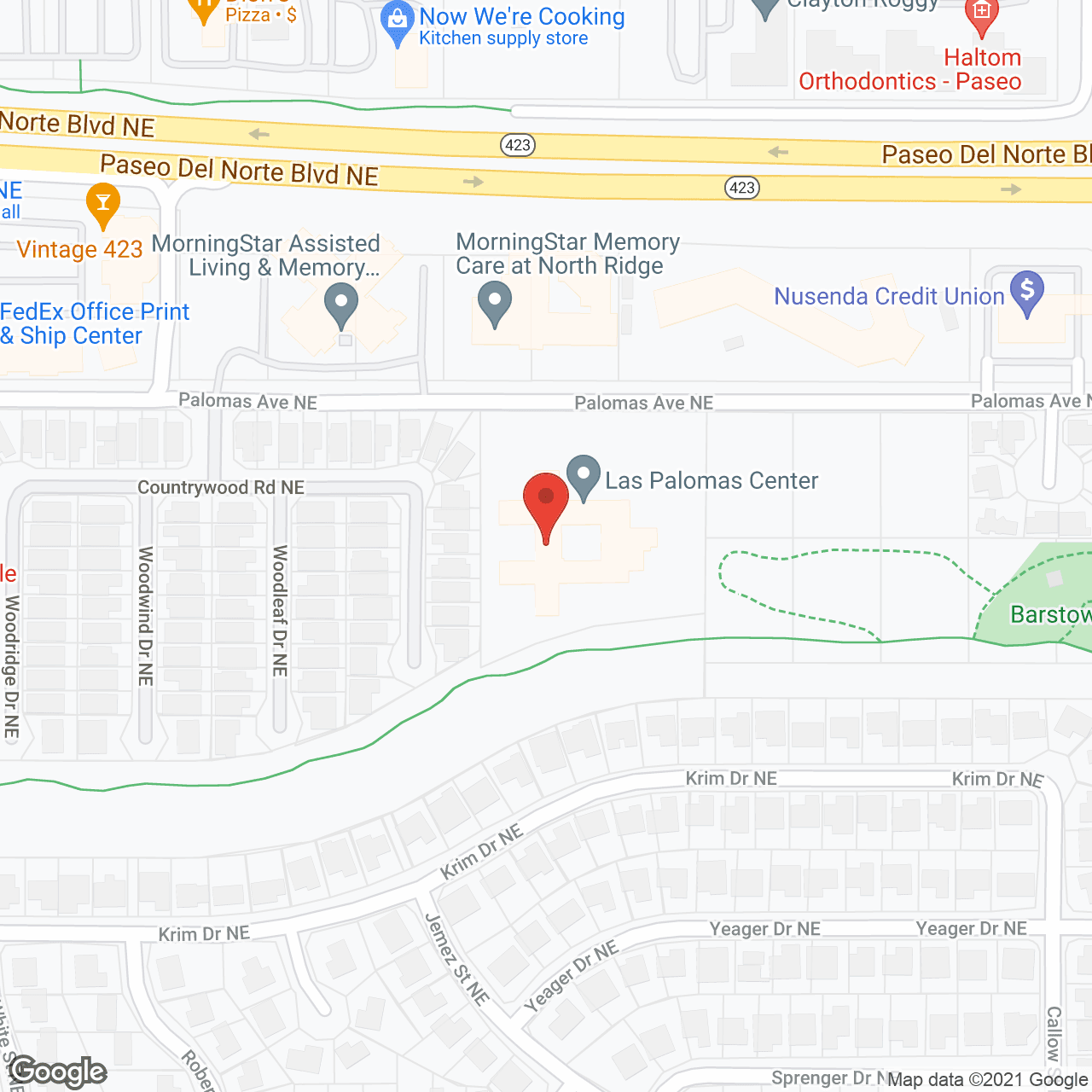 Las Palomas Nursing & Rehab in google map