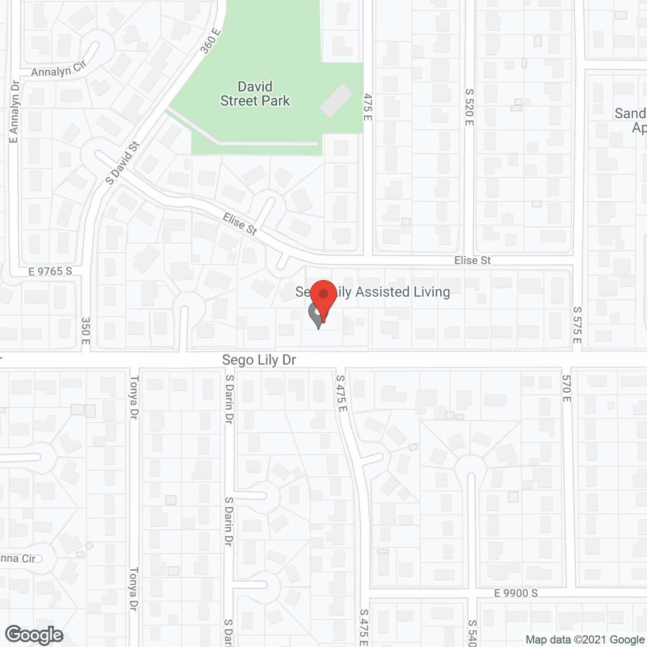 Sego Lily Assisted Living in google map