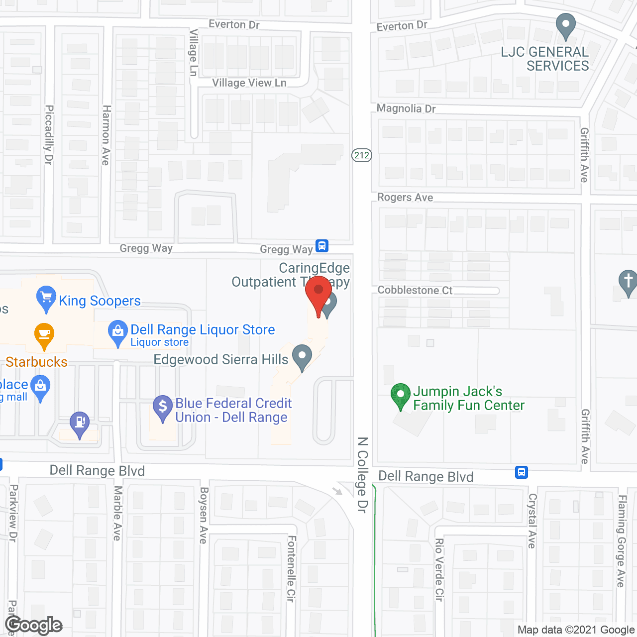 Sierra Hills in google map