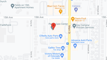 The Peaks Care Center and Frontier Therapy Center in google map
