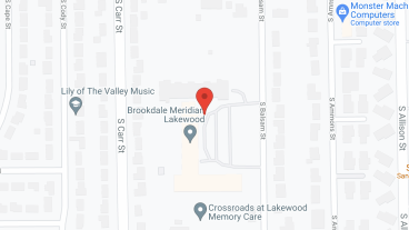 Brookdale Meridian Lakewood in google map