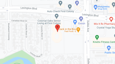 Reserve at First Colony in google map