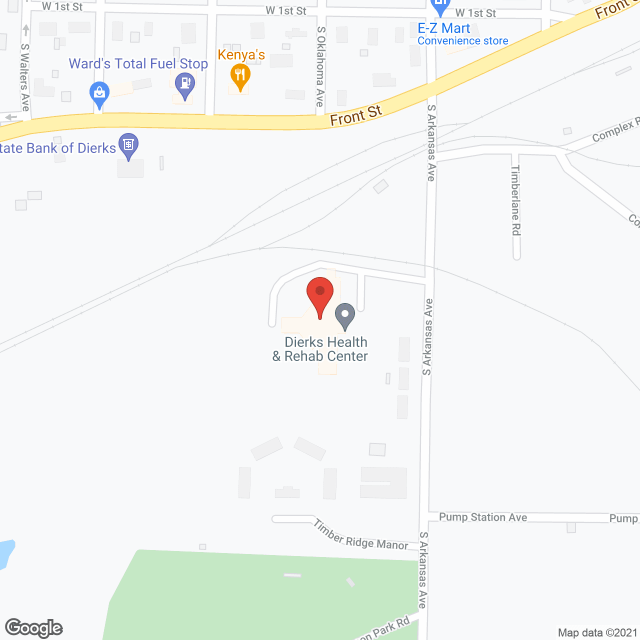 Dierks Nursing Ctr in google map