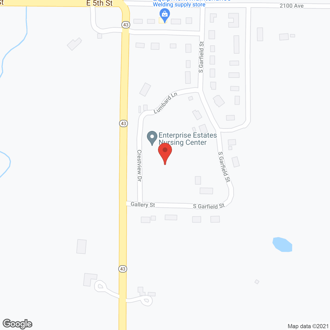 Enterprise Estates Nursing Ctr in google map