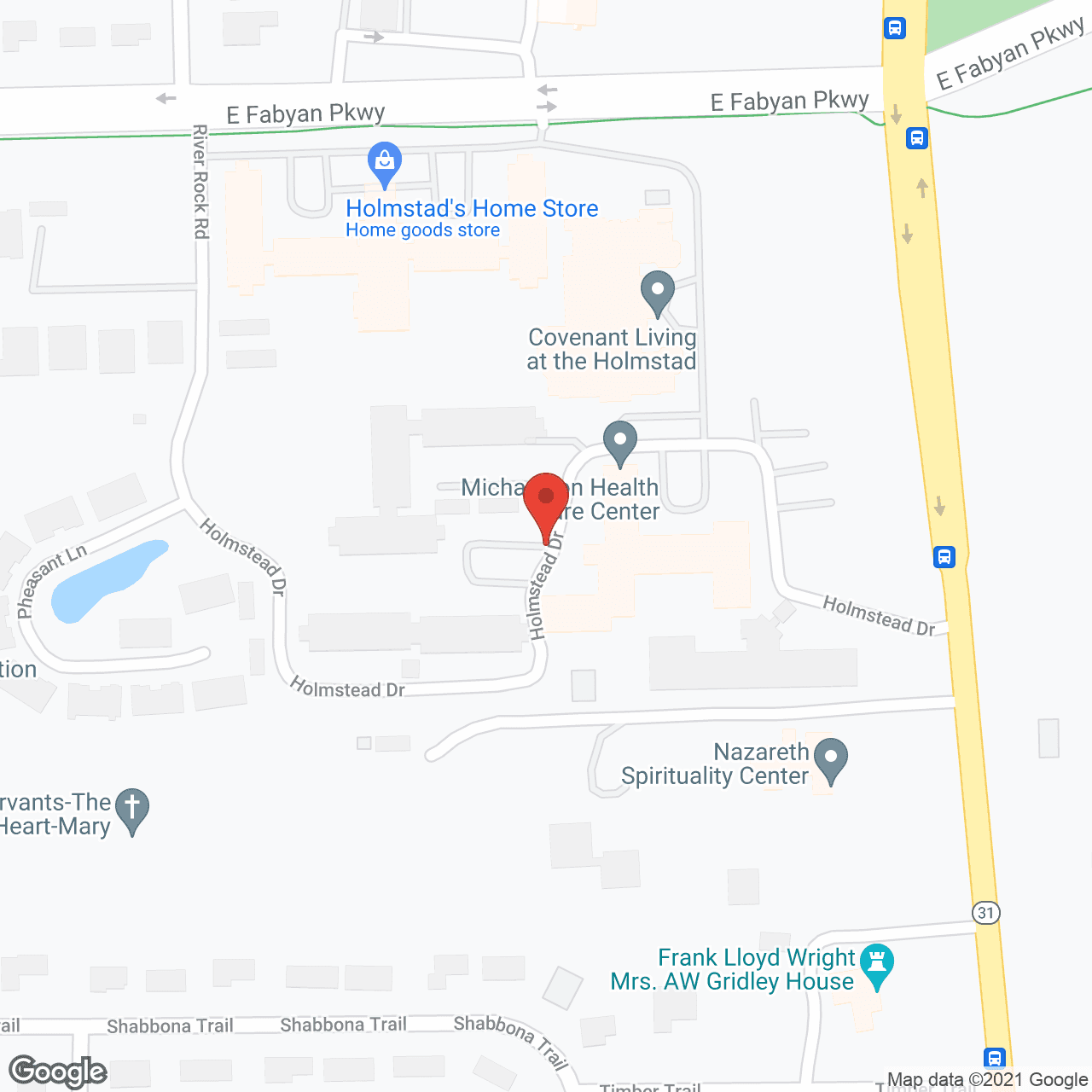 Michealsen Health Ctr in google map