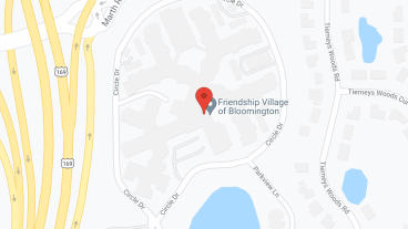Friendship Village of Bloomington a CCRC in google map