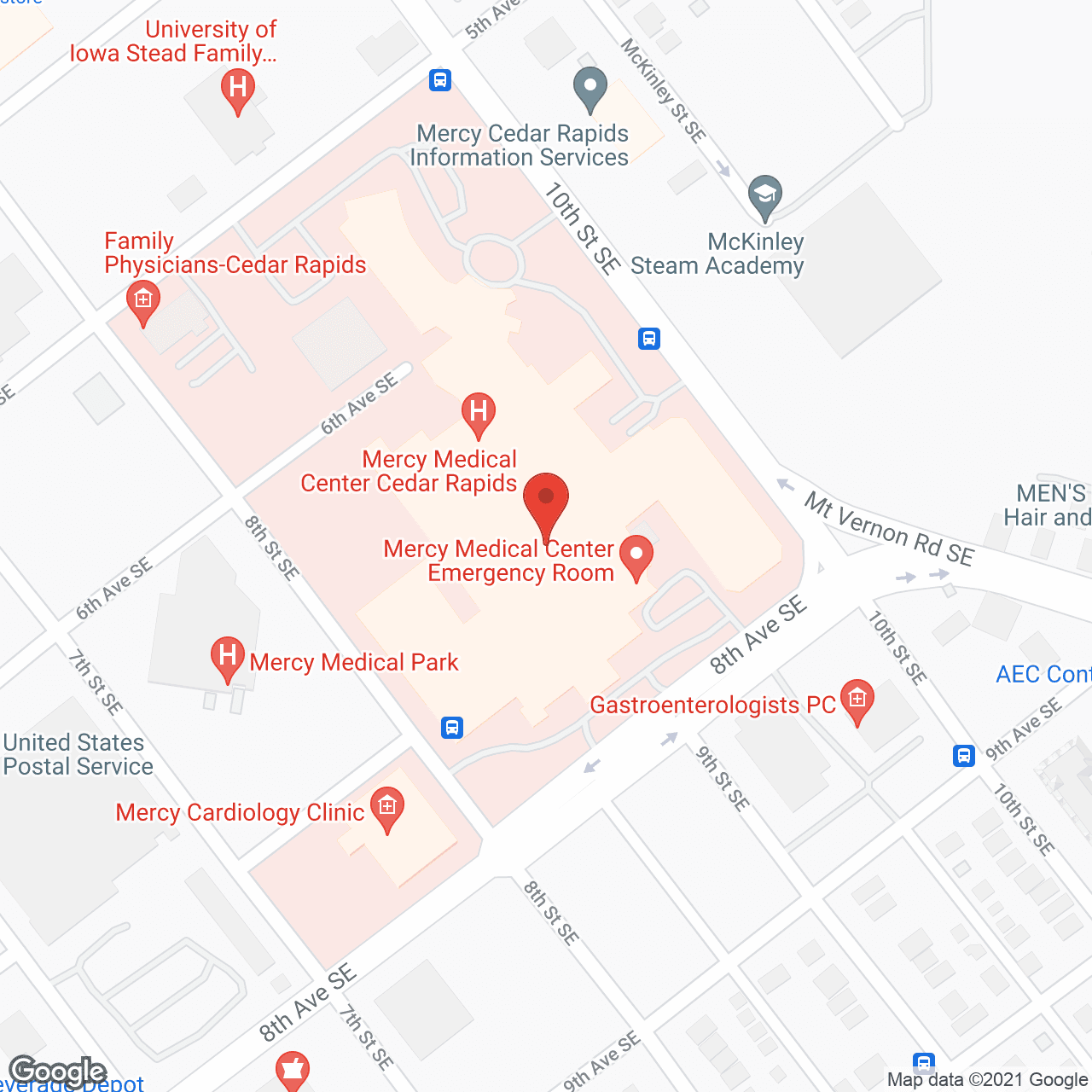 Mercy Medical Ctr Hallmar in google map