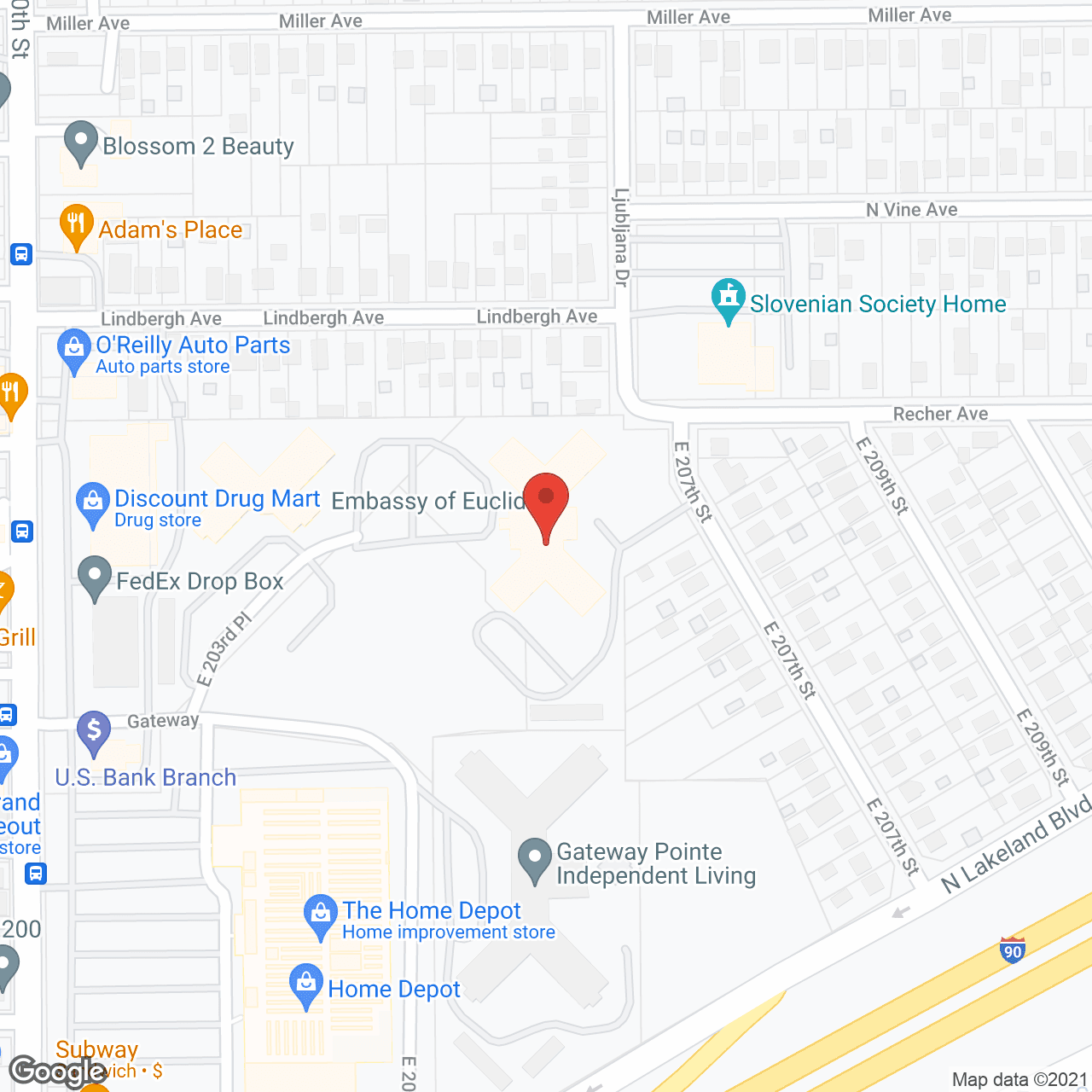 Gateway Retirement Community in google map