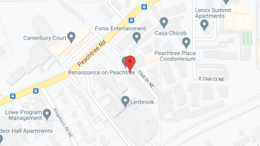 Renaissance on Peachtree in google map