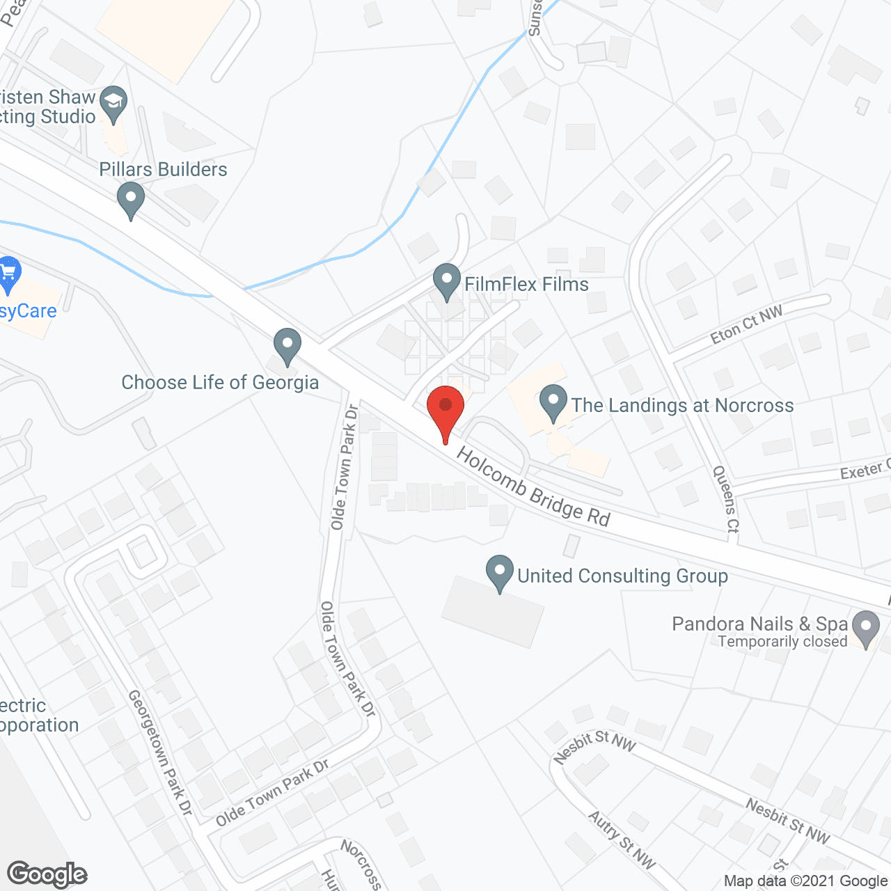 Highlands Senior Living Norcross in google map