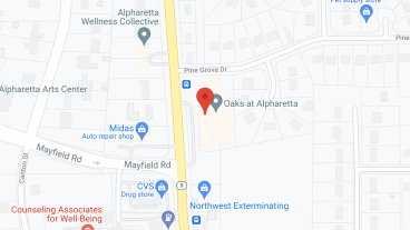 Oaks at Alpharetta in google map