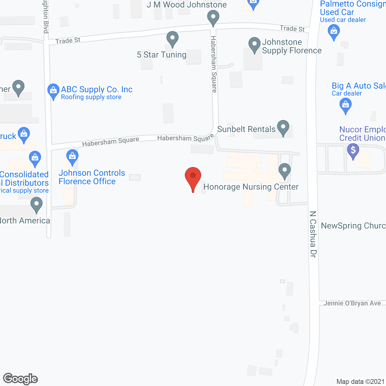 Honorage Nursing Ctr in google map