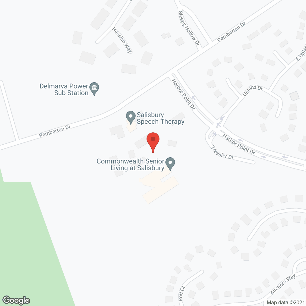 Commonwealth Senior Living at Salisbury in google map