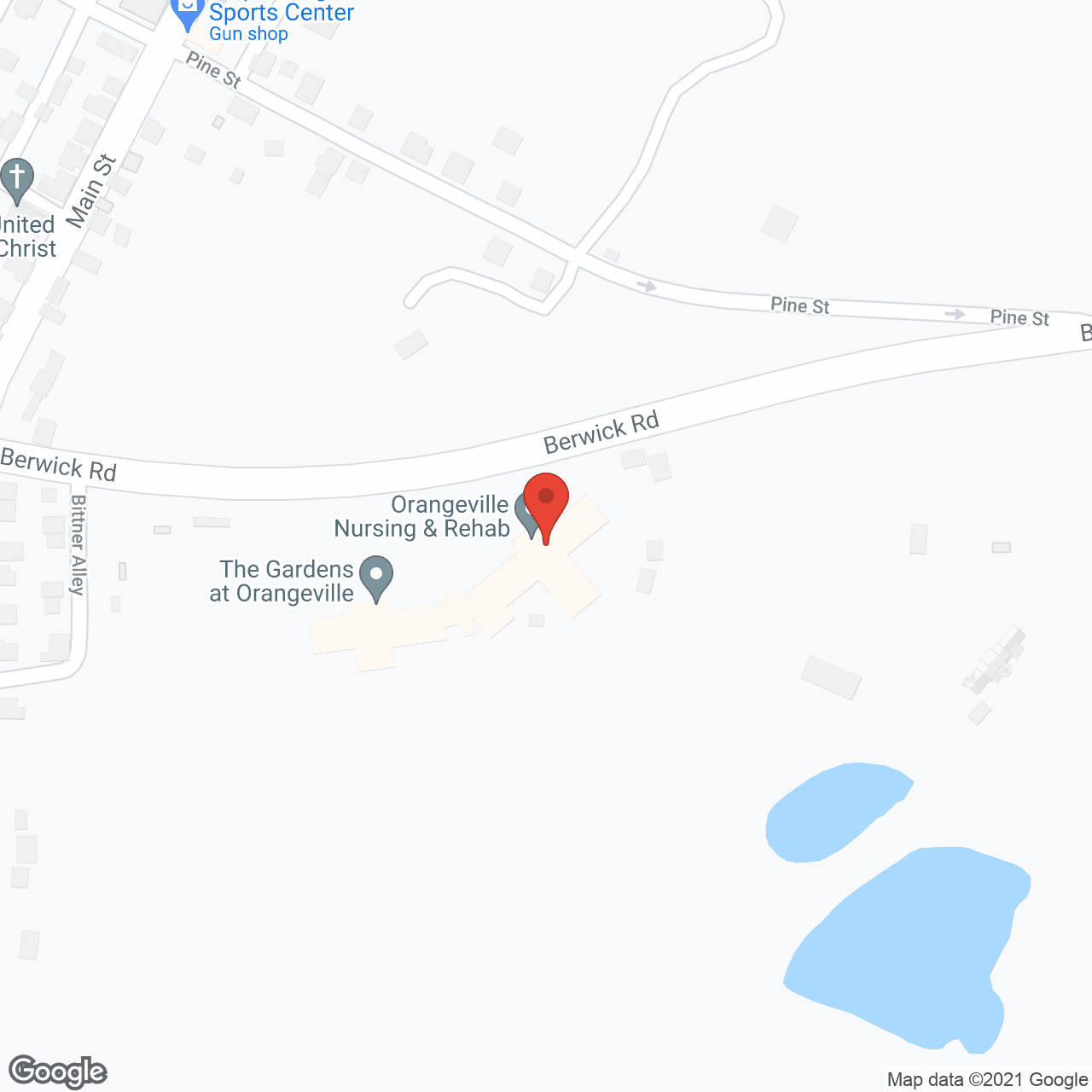 Orangeville Health and Rehabilitation in google map