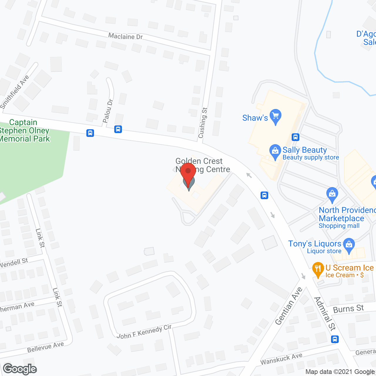 Golden Crest Nursing Ctr in google map