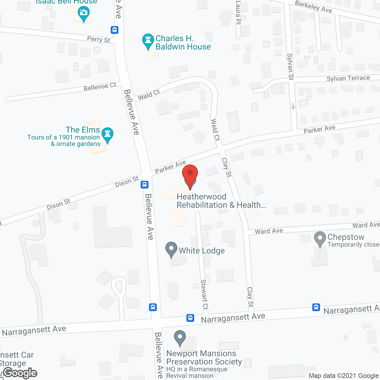 Heatherwood Nursing and Rehab in google map