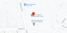 Twin Cedars in google map