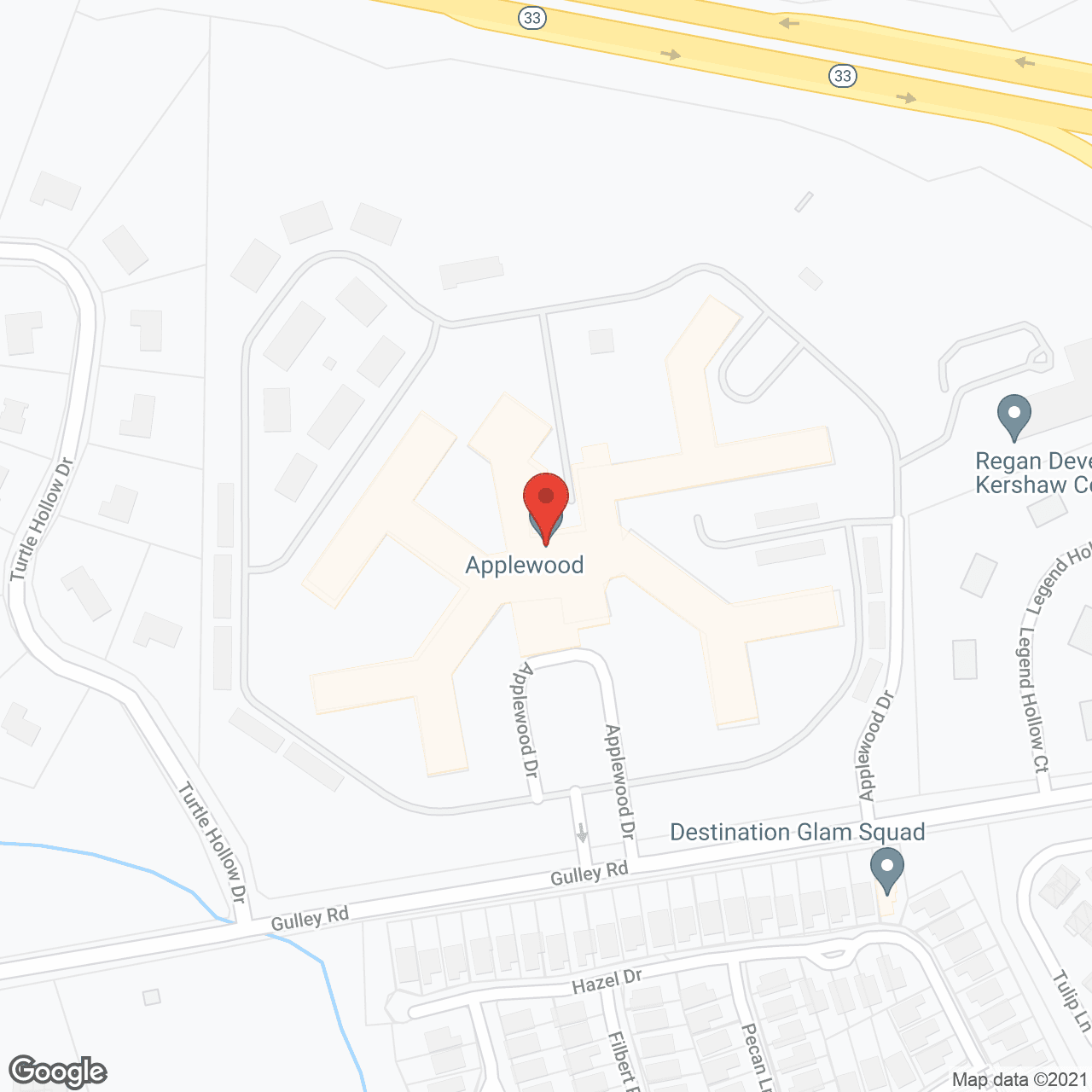 Applewood Village in google map