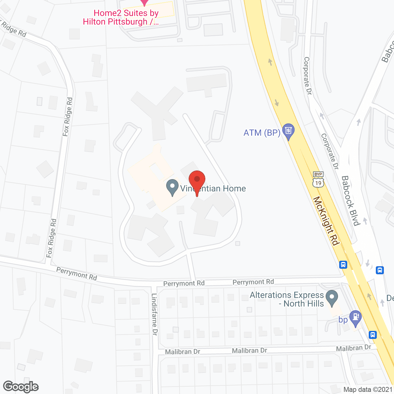 Vincentian Home Memory Care in google map