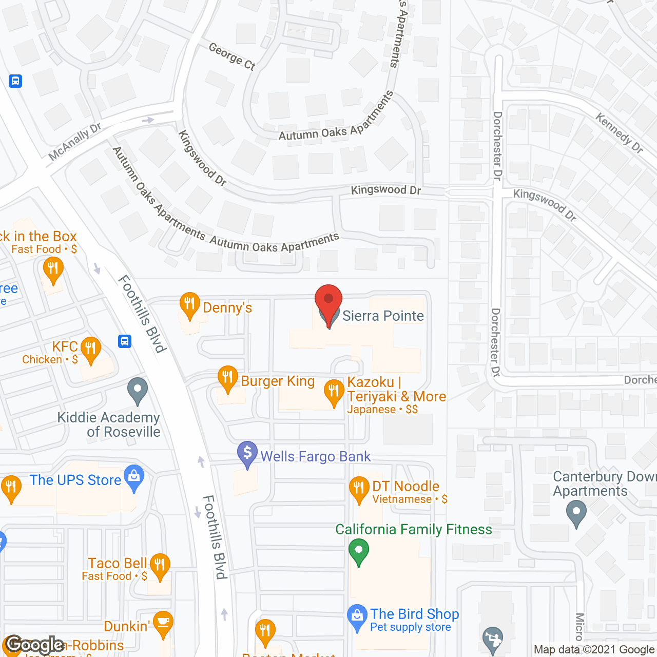 Ivy Park at Roseville in google map