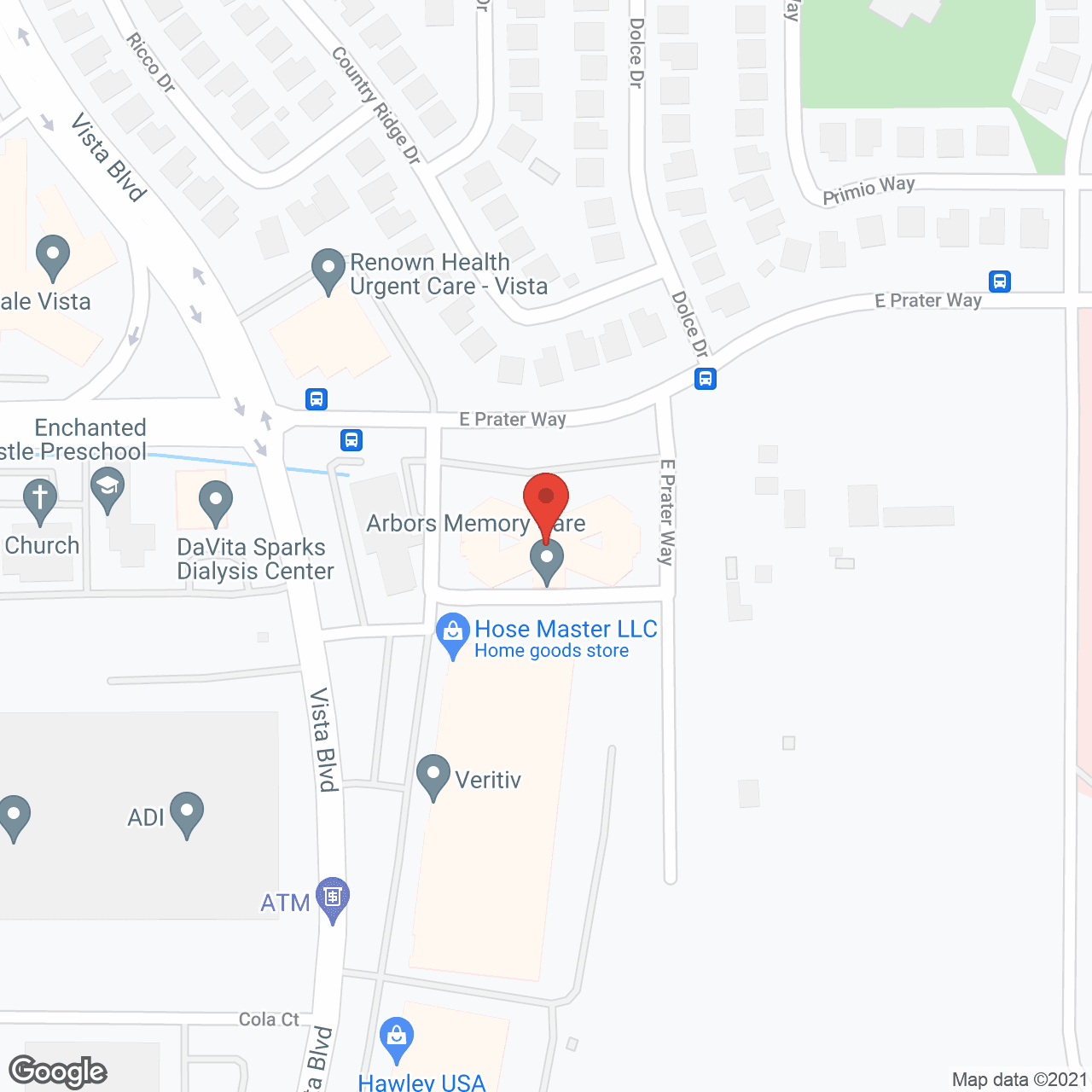 Arbors Memory Care in google map