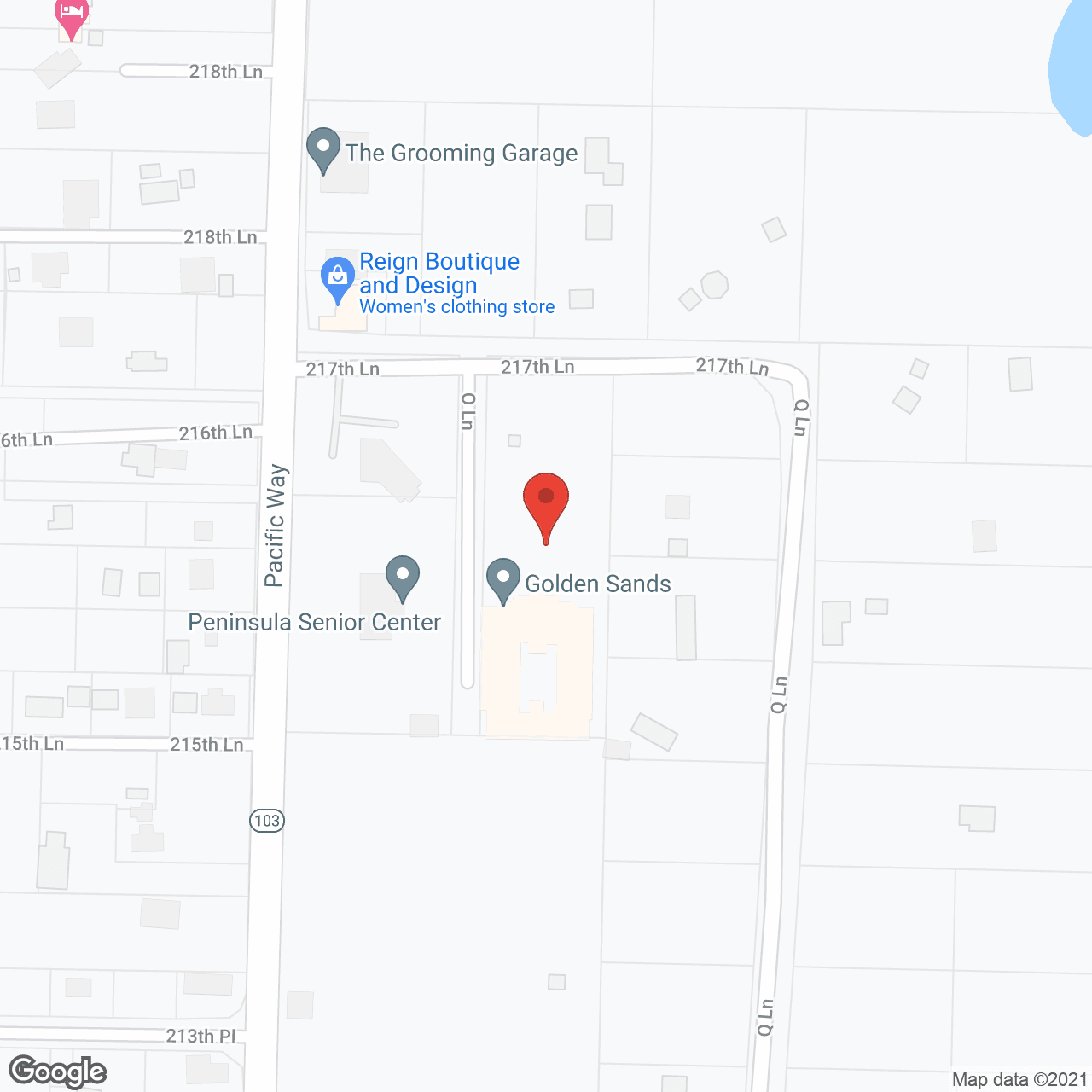 Golden Sands Assisted Living in google map