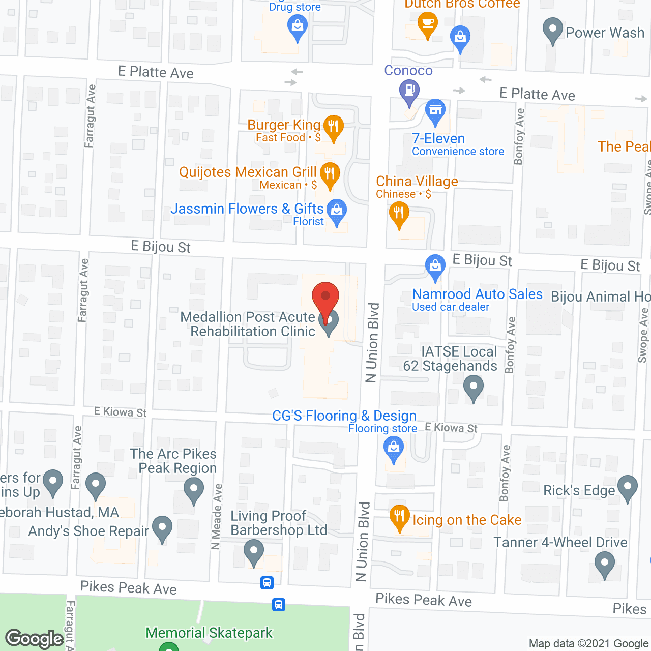 Medallion Retirement Community in google map