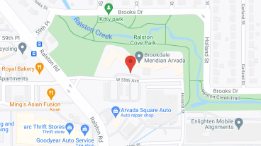 Brookdale Meridian Arvada in google map