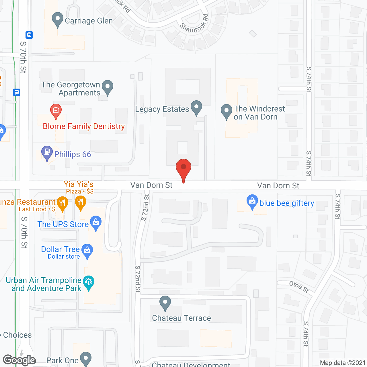 Bailey Pointe on Van Dorn in google map