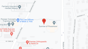 Sunrise of Flossmoor in google map