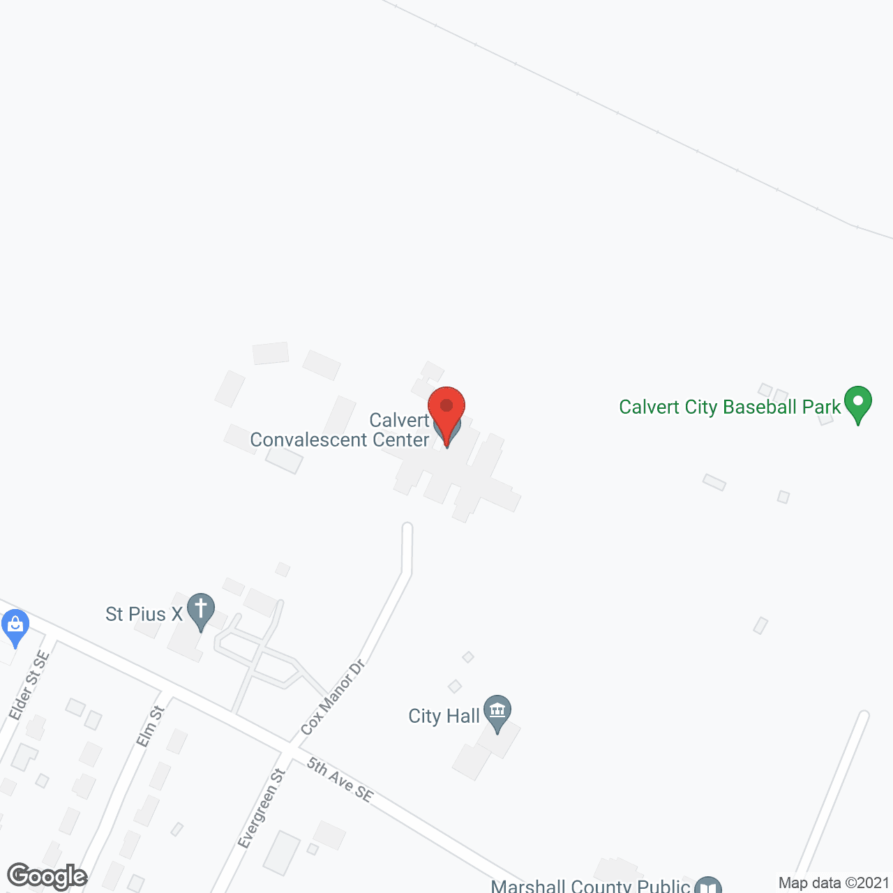 Calvert City Convalescent Ctr in google map