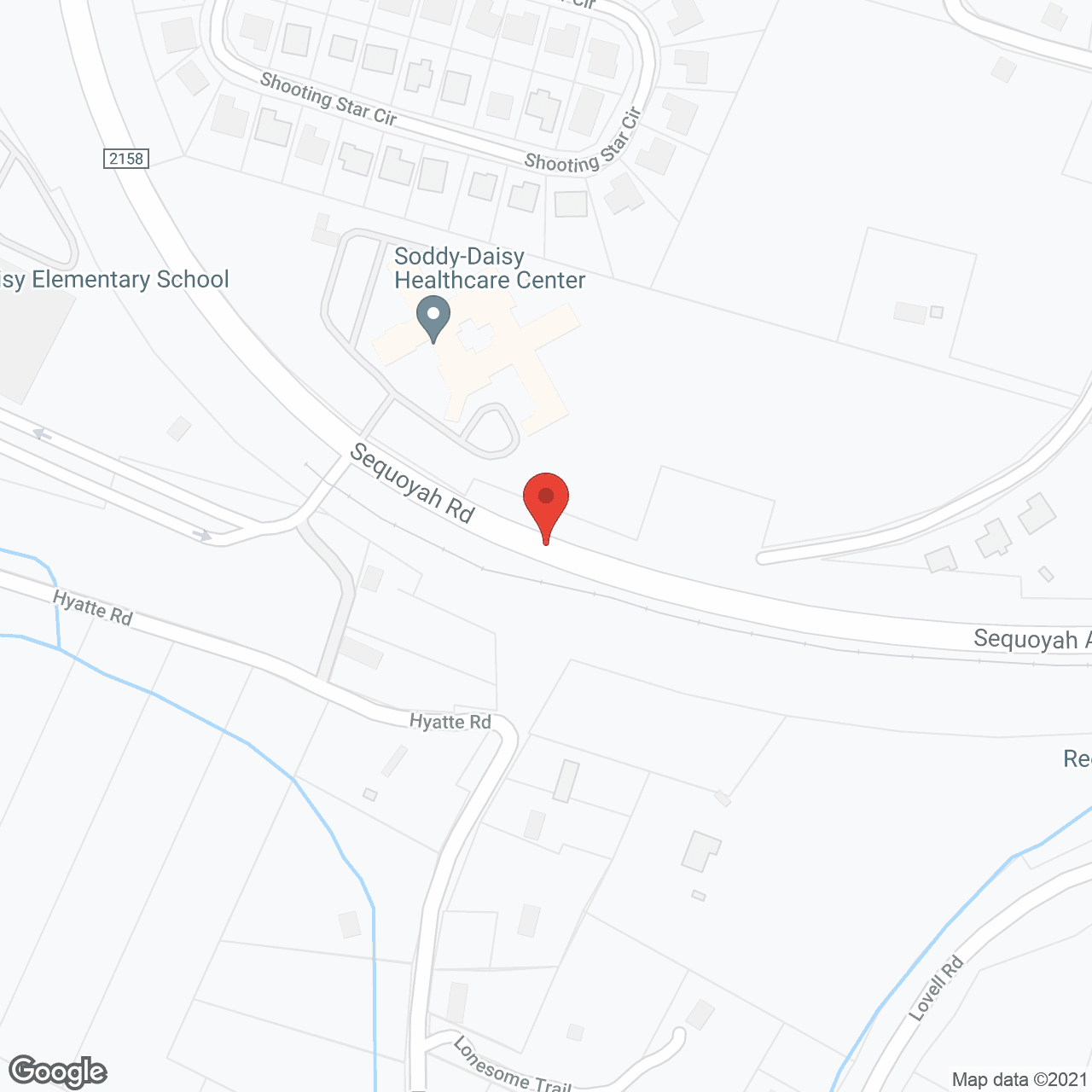 Soddy Daisy Healthcare Ctr in google map