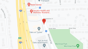 Oaks at Tucker in google map
