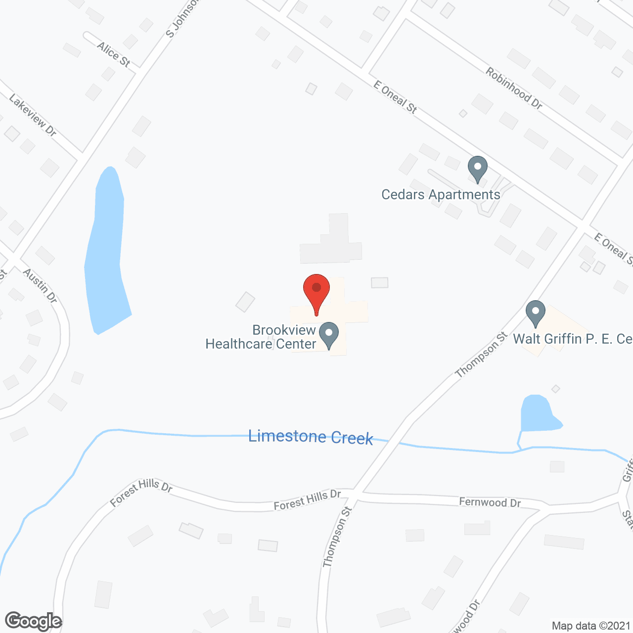 Brookview Healthcare Ctr in google map