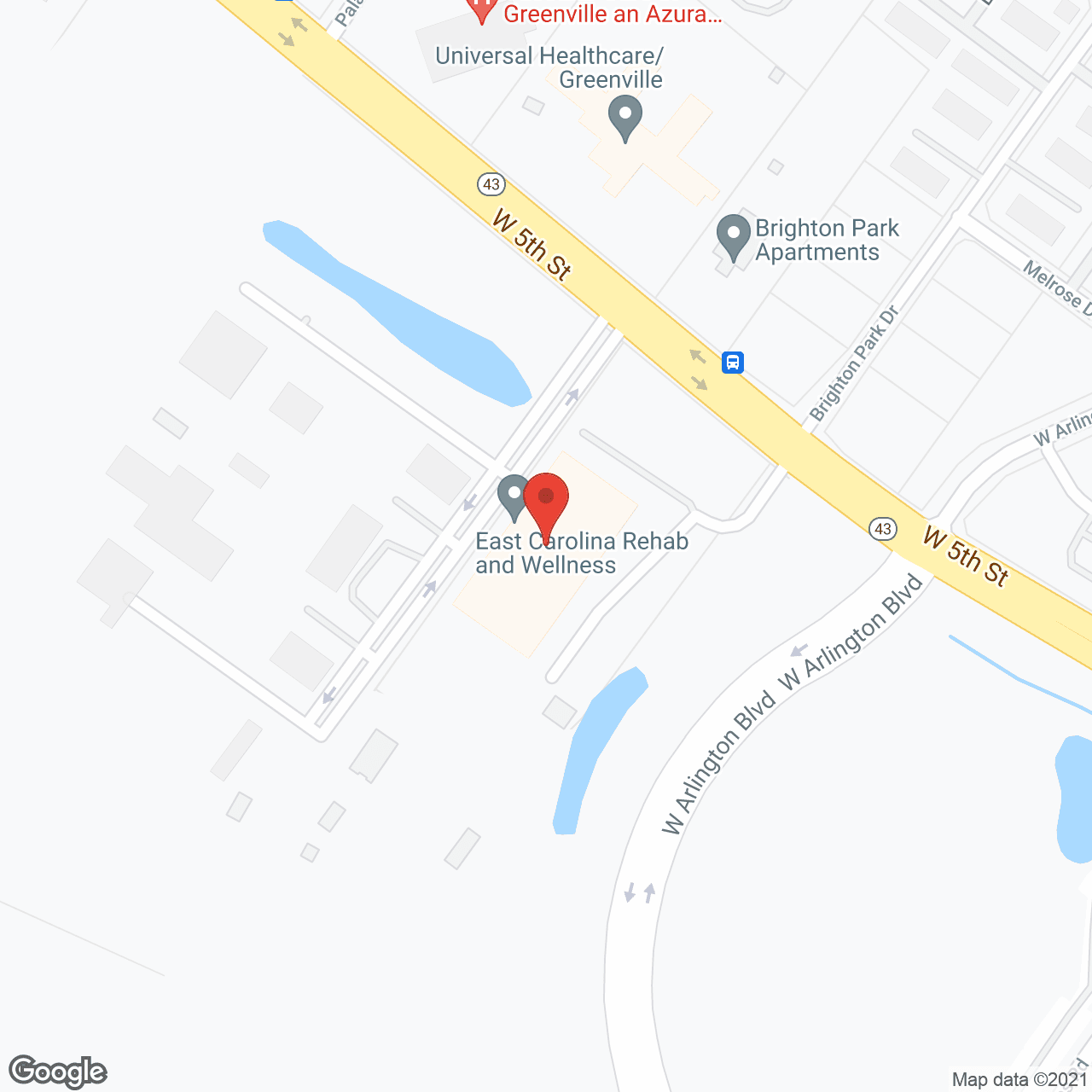 East Carolina Rehab and Wellness in google map