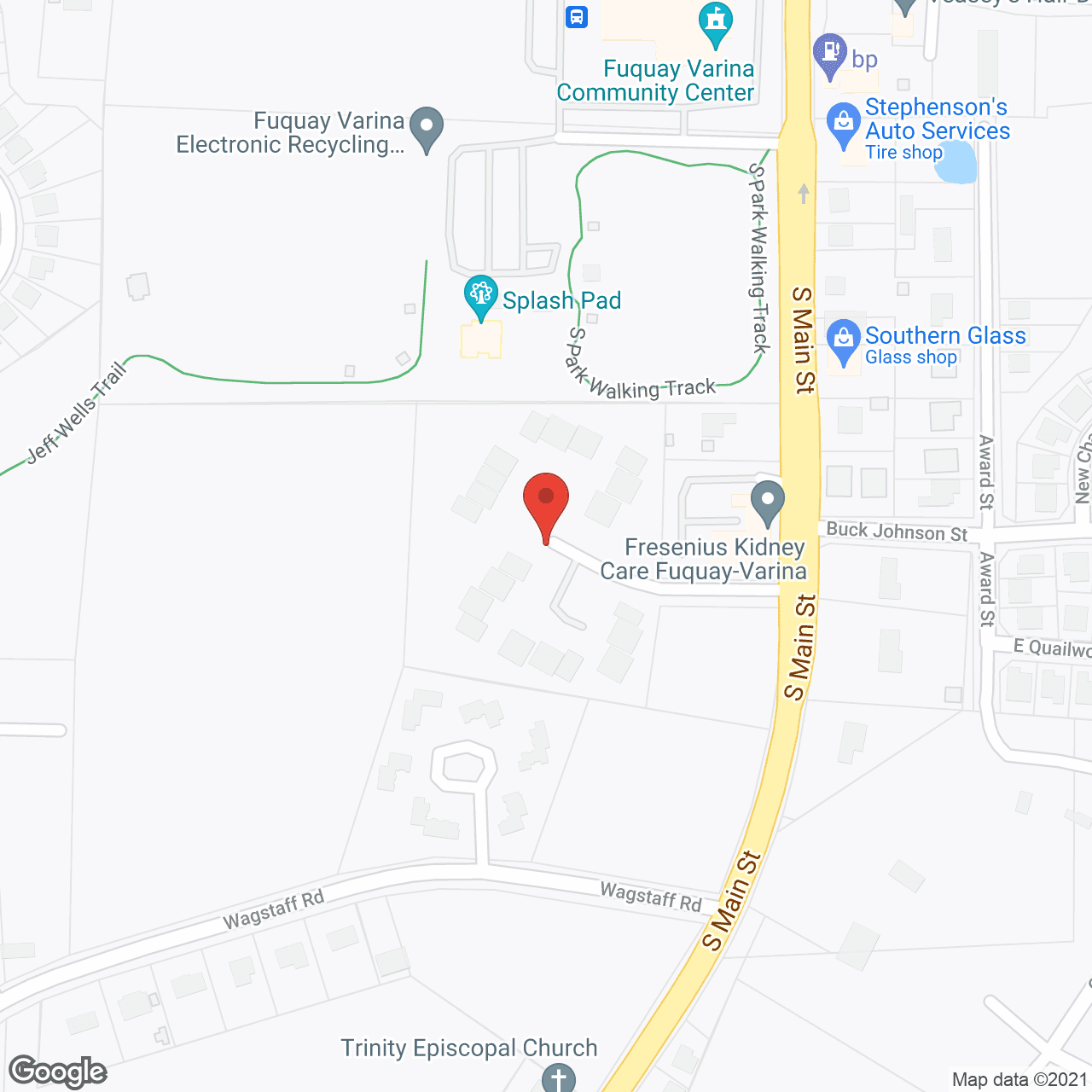 Fuquay-Varina Homes-Elderly in google map