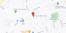 Towne Manor East in google map