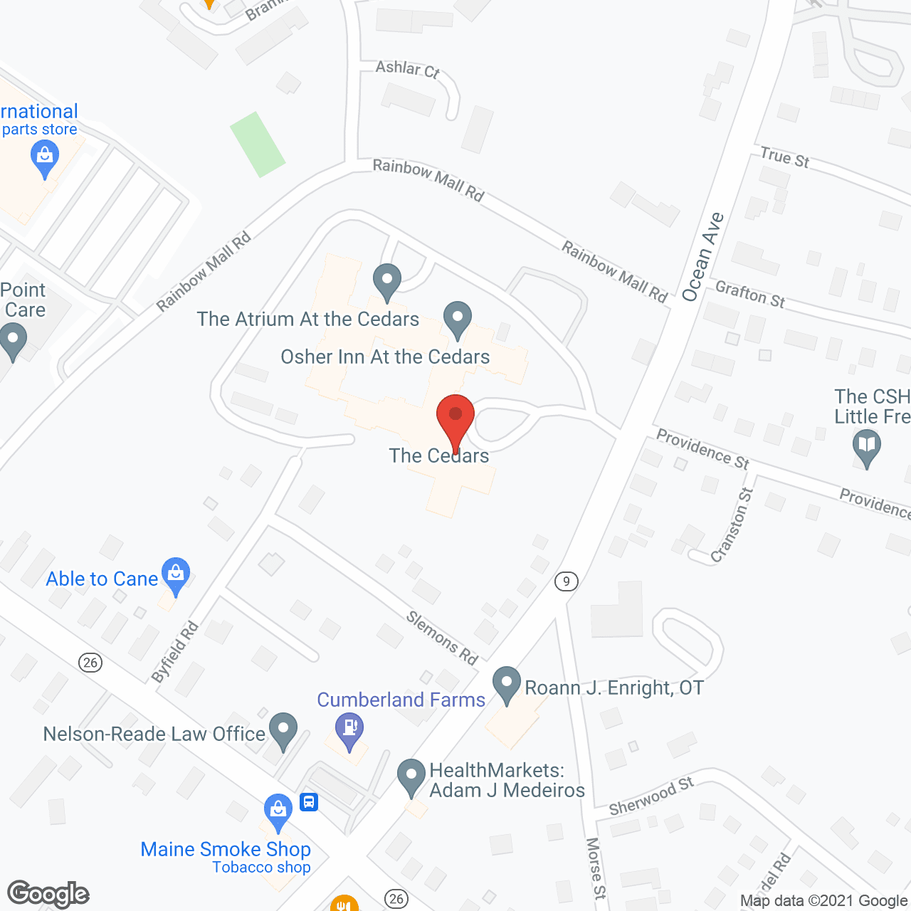 Cedars Nursing Care Ctr in google map