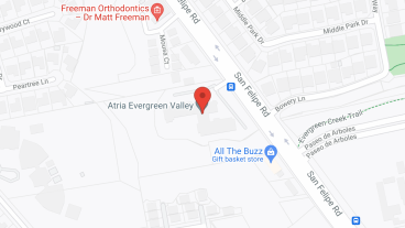 Atria Evergreen Valley in google map
