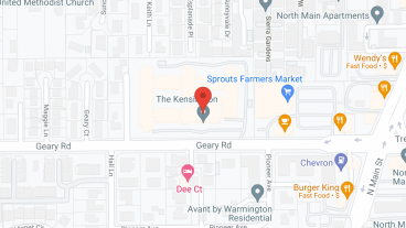 The Kensington in google map