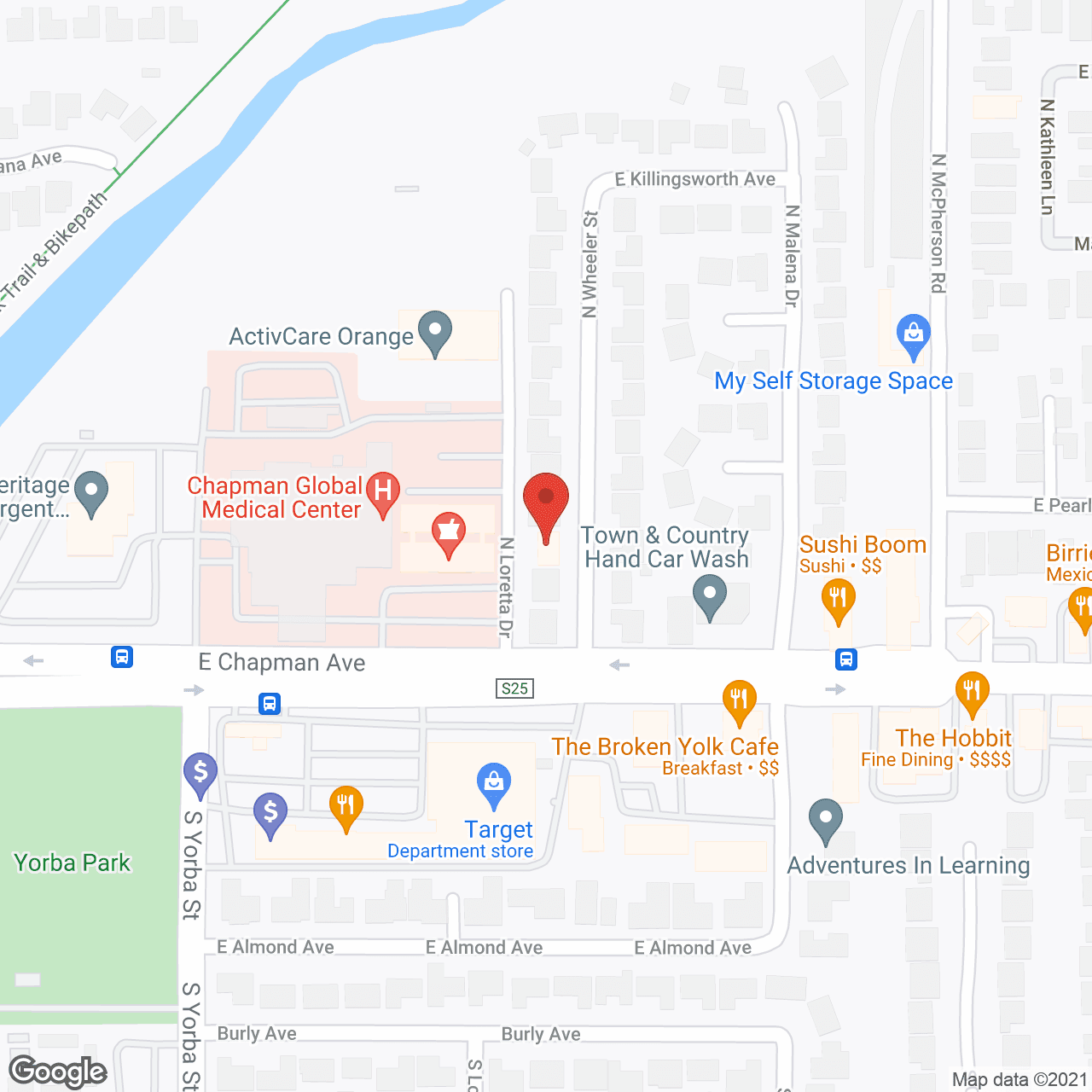 OC Senior Golden Care #1 in google map