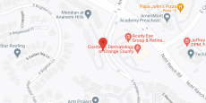 Meridian at Anaheim Hills in google map