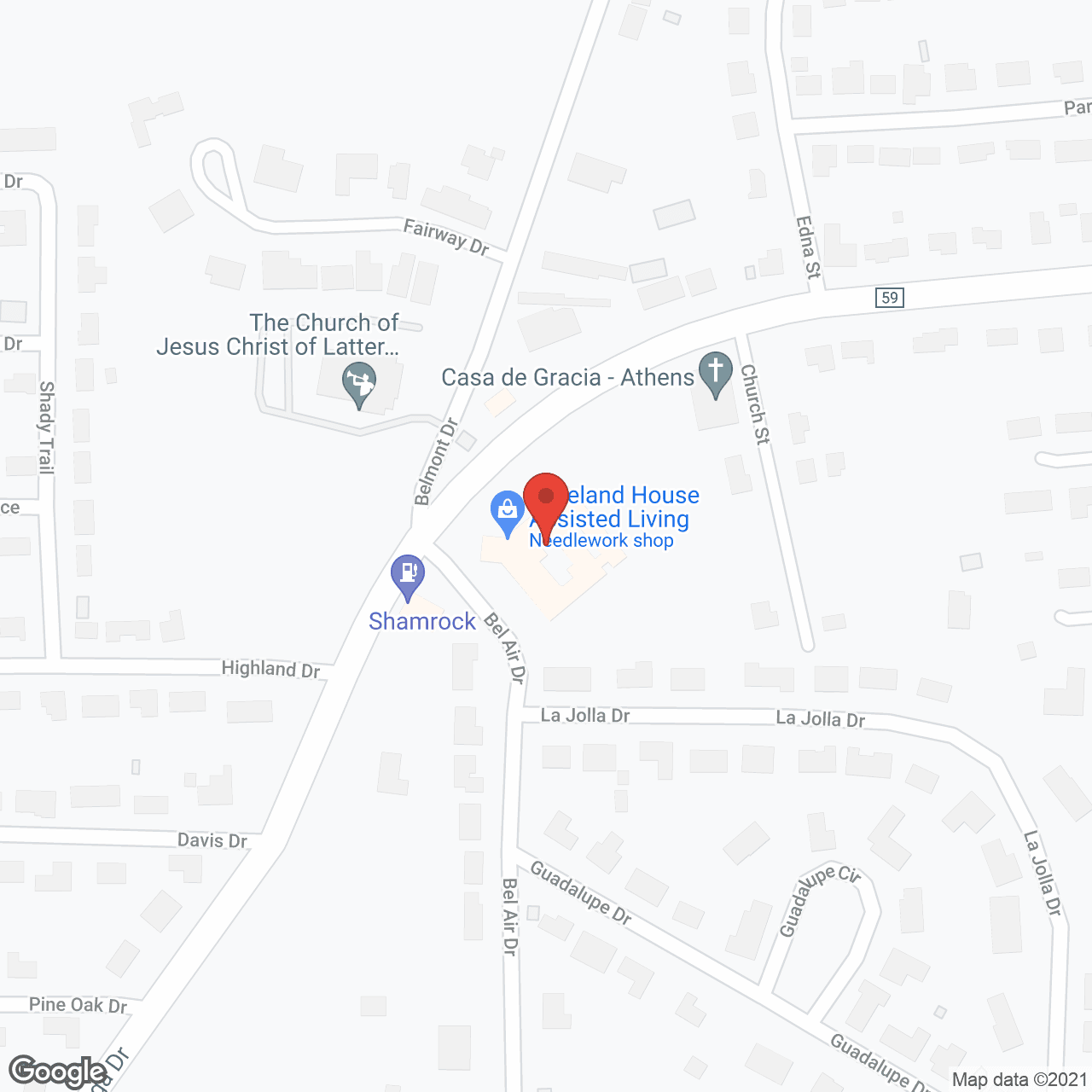 Countryside Senior Living- Athens in google map