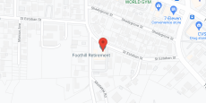 Foothill Retirement in google map