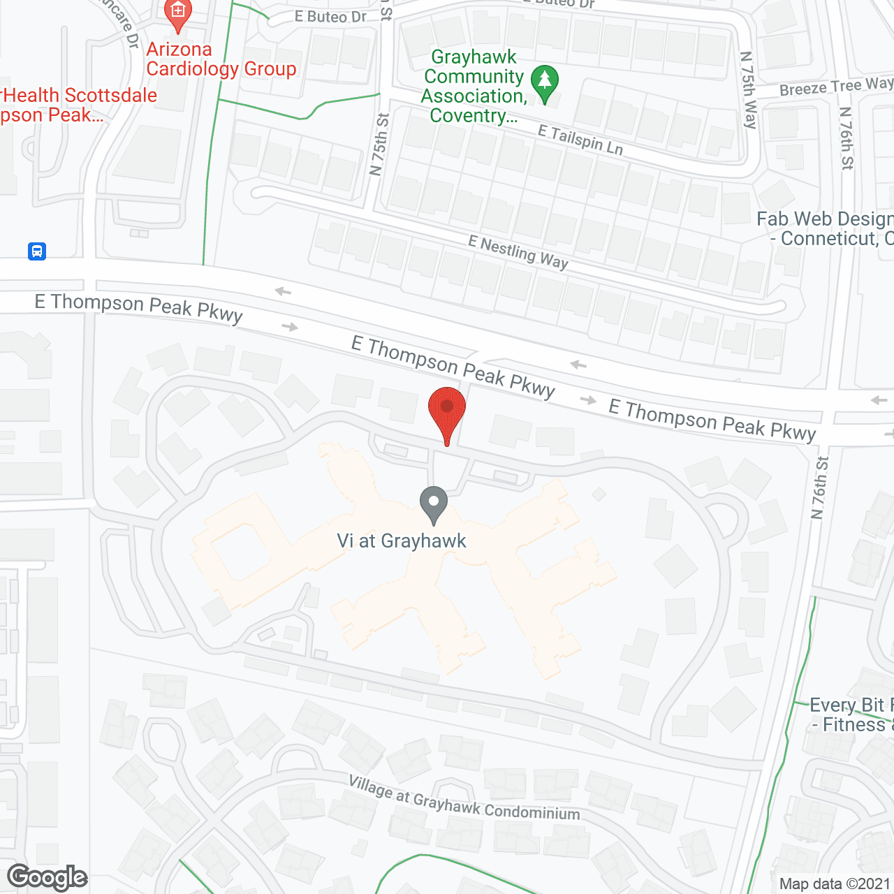 Vi at Grayhawk, a Vi and Plaza Companies Community and CCRC in google map